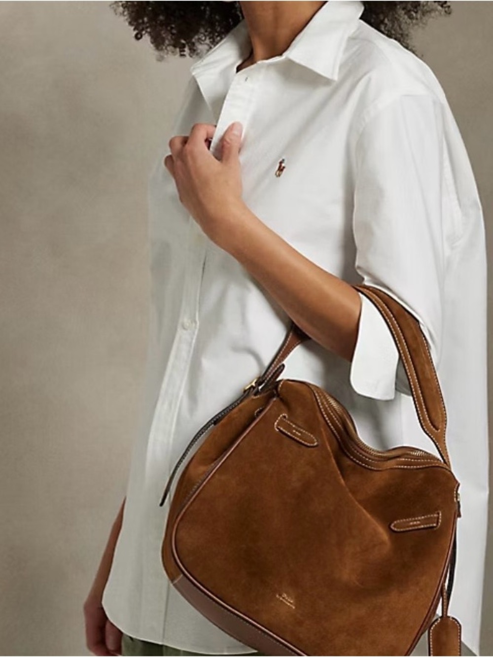 Polo ID Suede Satchel (BNWT) - Picture 7 of 7